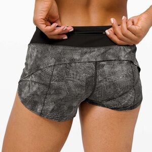 lululemon athletica Black and White Athletic Shorts